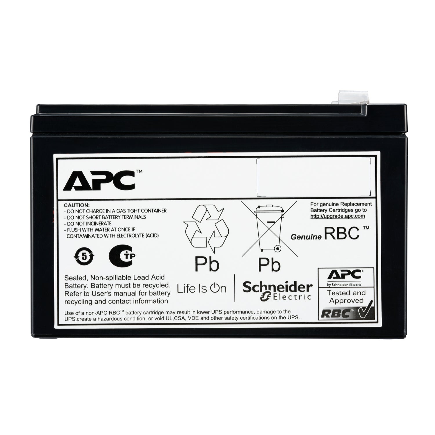 APC REPLACEMENT BATTERY CARTRIDGE APCRBCV204, VRLA, 9AH, 48V DC, 2-YEAR WARRANTY