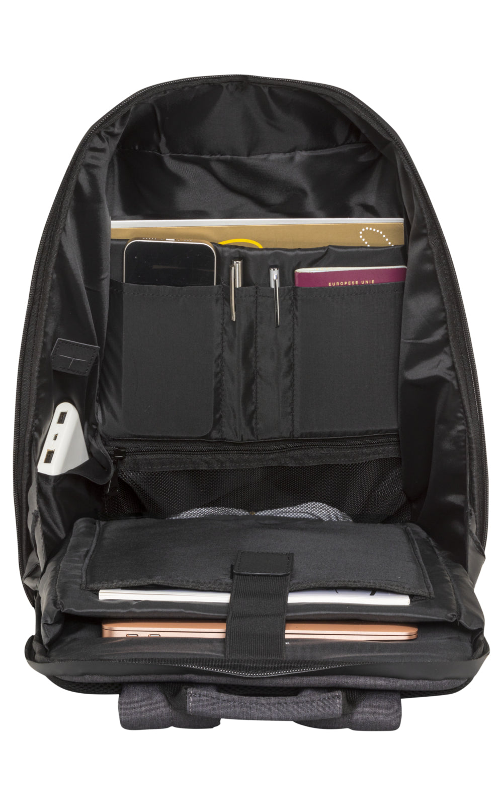 DBRAMANTE1928 HELSINGBORG - RECYCLED BACKPACK 16" - CHARCOAL