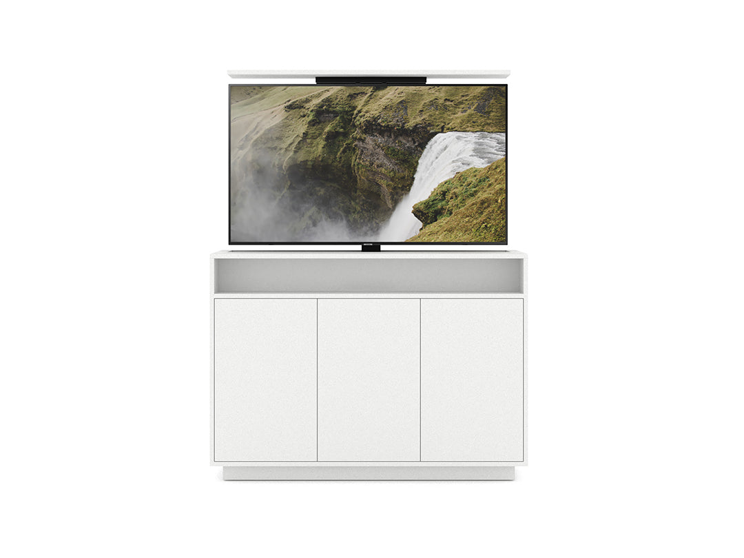 M AV-CABINET TV-LIFT 55" WHITE