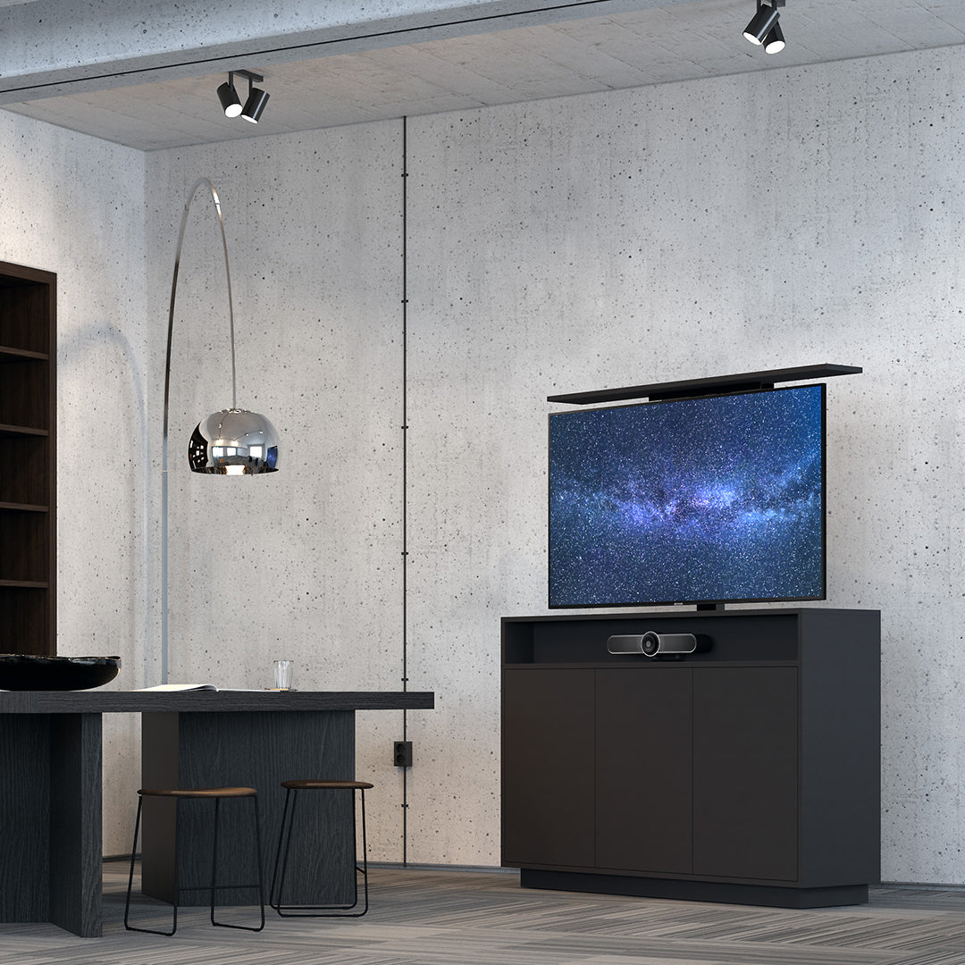 M AV-CABINET TV-LIFT 55" BLACK