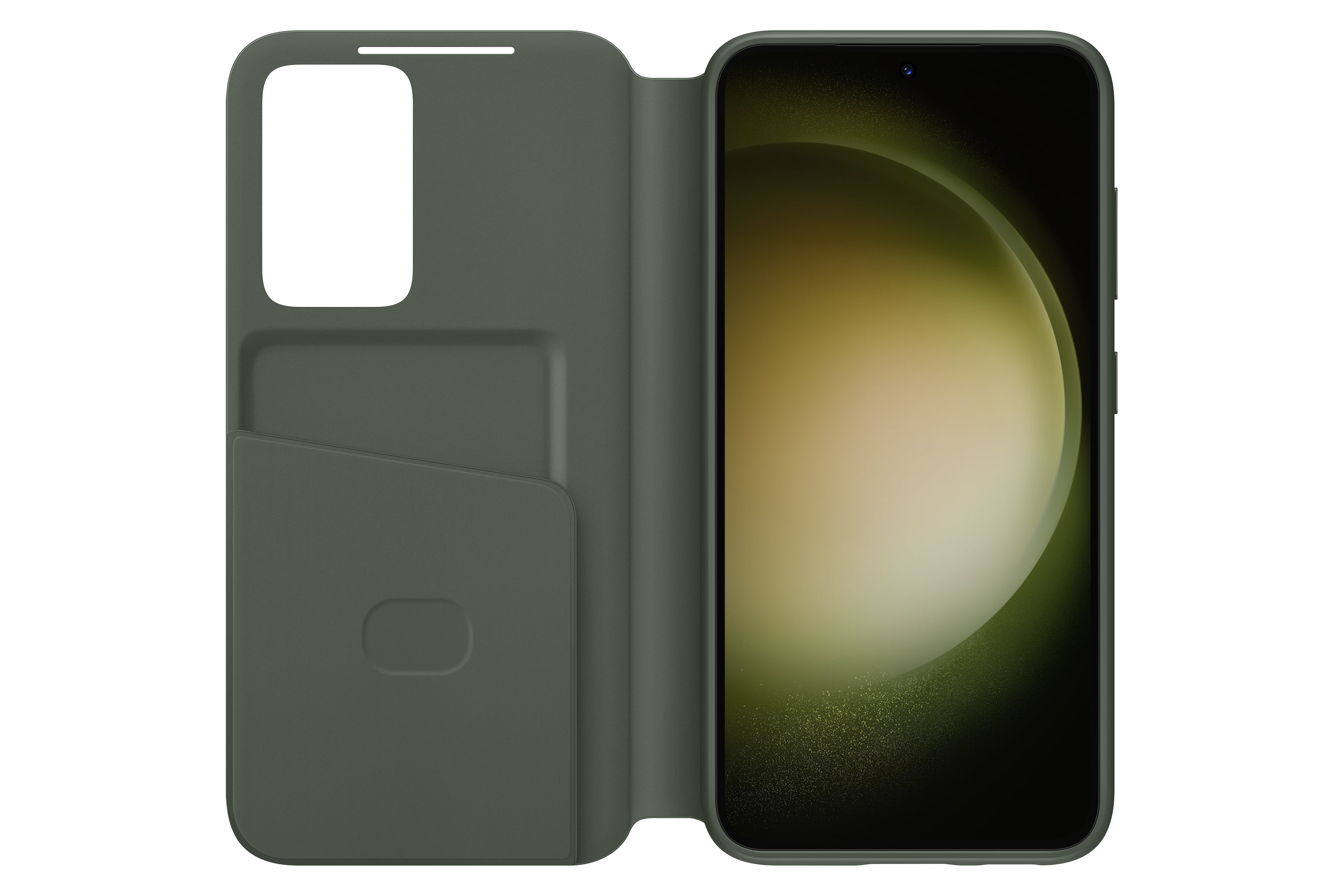 SAMSUNG CLEAR VIEW WALLET COVER S23 KHAKI