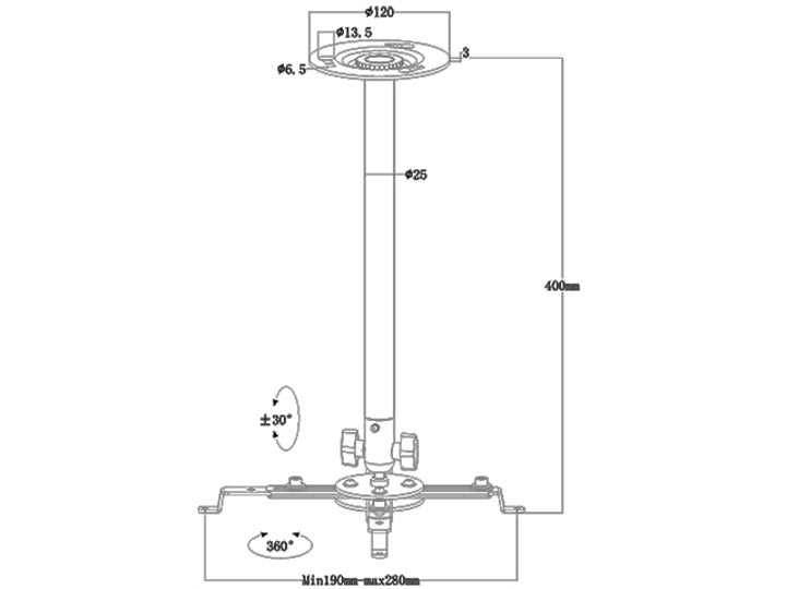 MB PROJECTOR CEILING MOUNT III