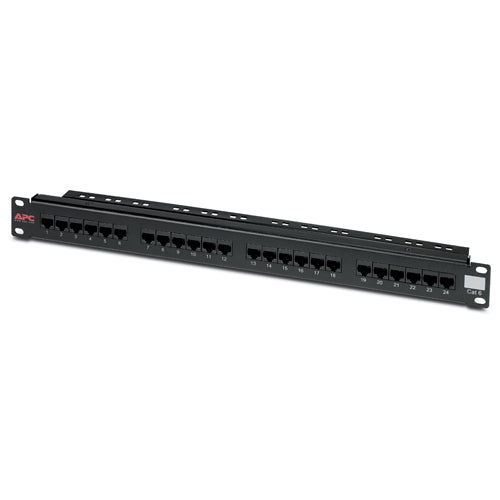 APC CAT 6 PATCH PANEL, 24 PORT RJ45 TO 110 568 A/B COLOR CODED