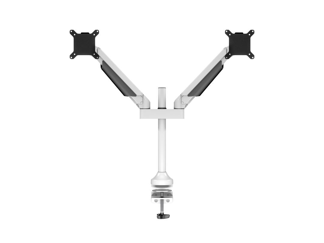 M VESA GAS LIFT ARM DUAL WHITE