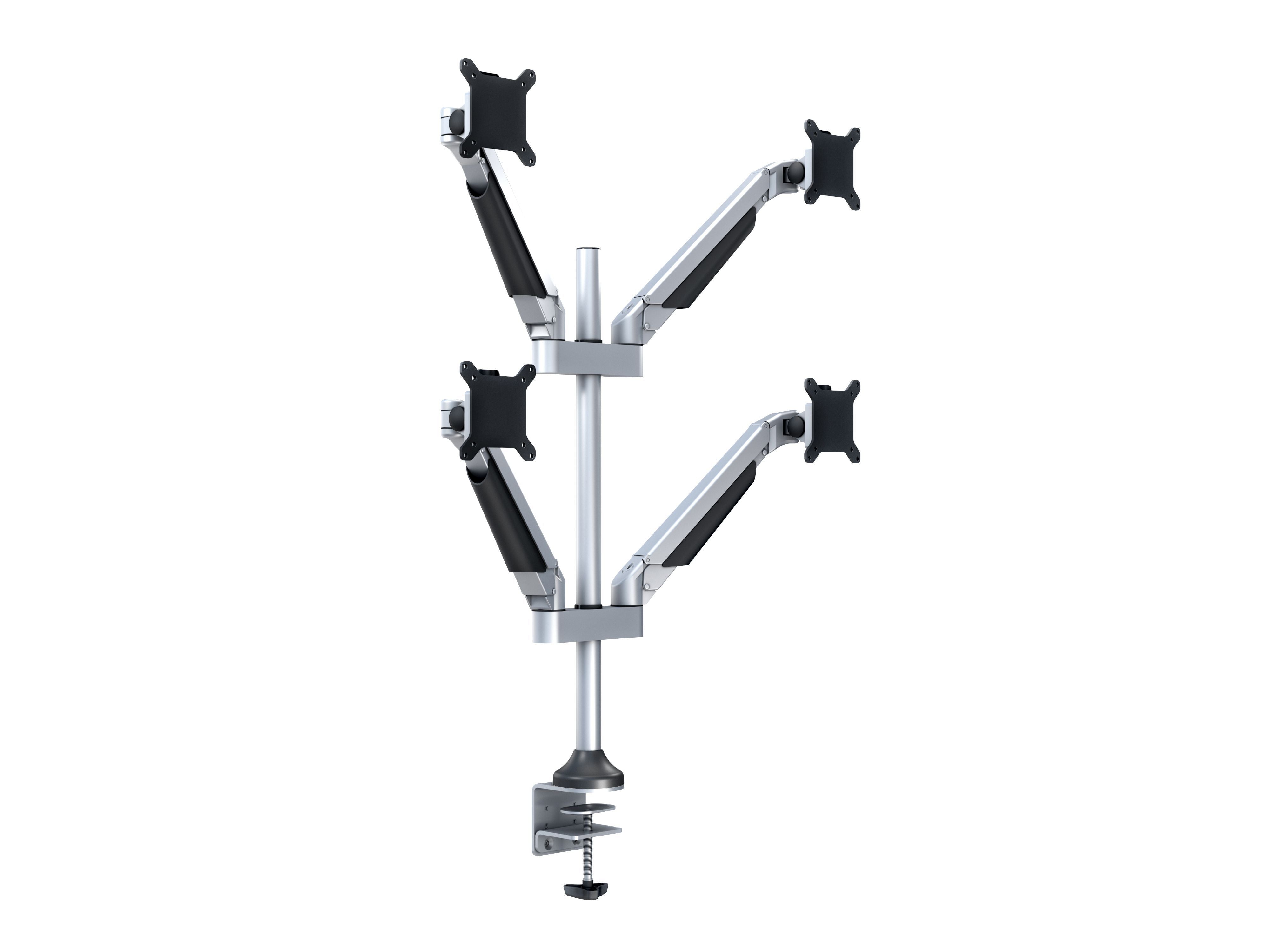 M VESA GAS LIFT ARM QUAD SILVER