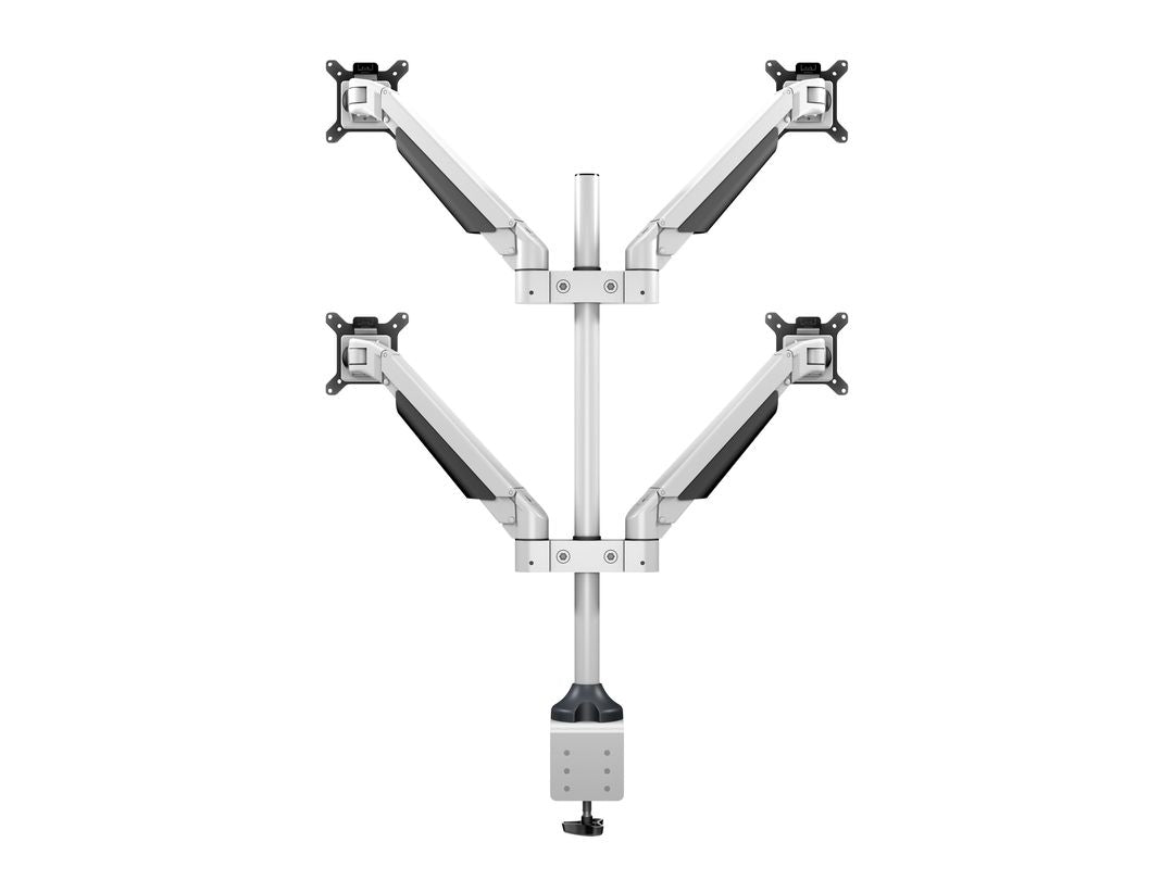 M VESA GAS LIFT ARM QUAD WHITE