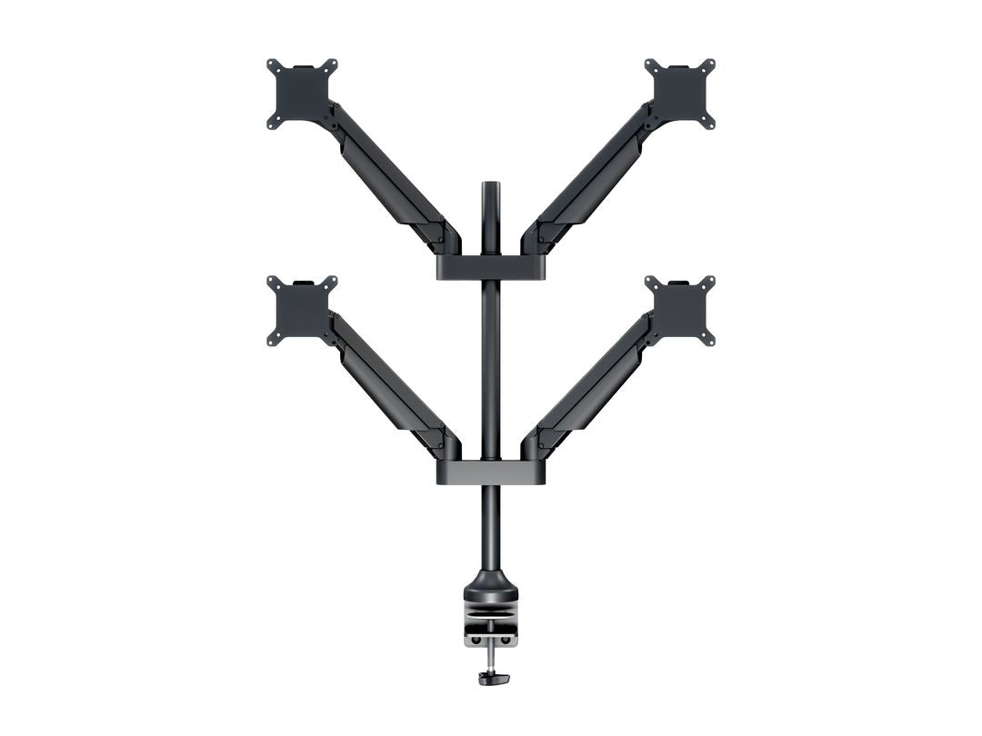 M VESA GAS LIFT ARM QUAD BLACK HD