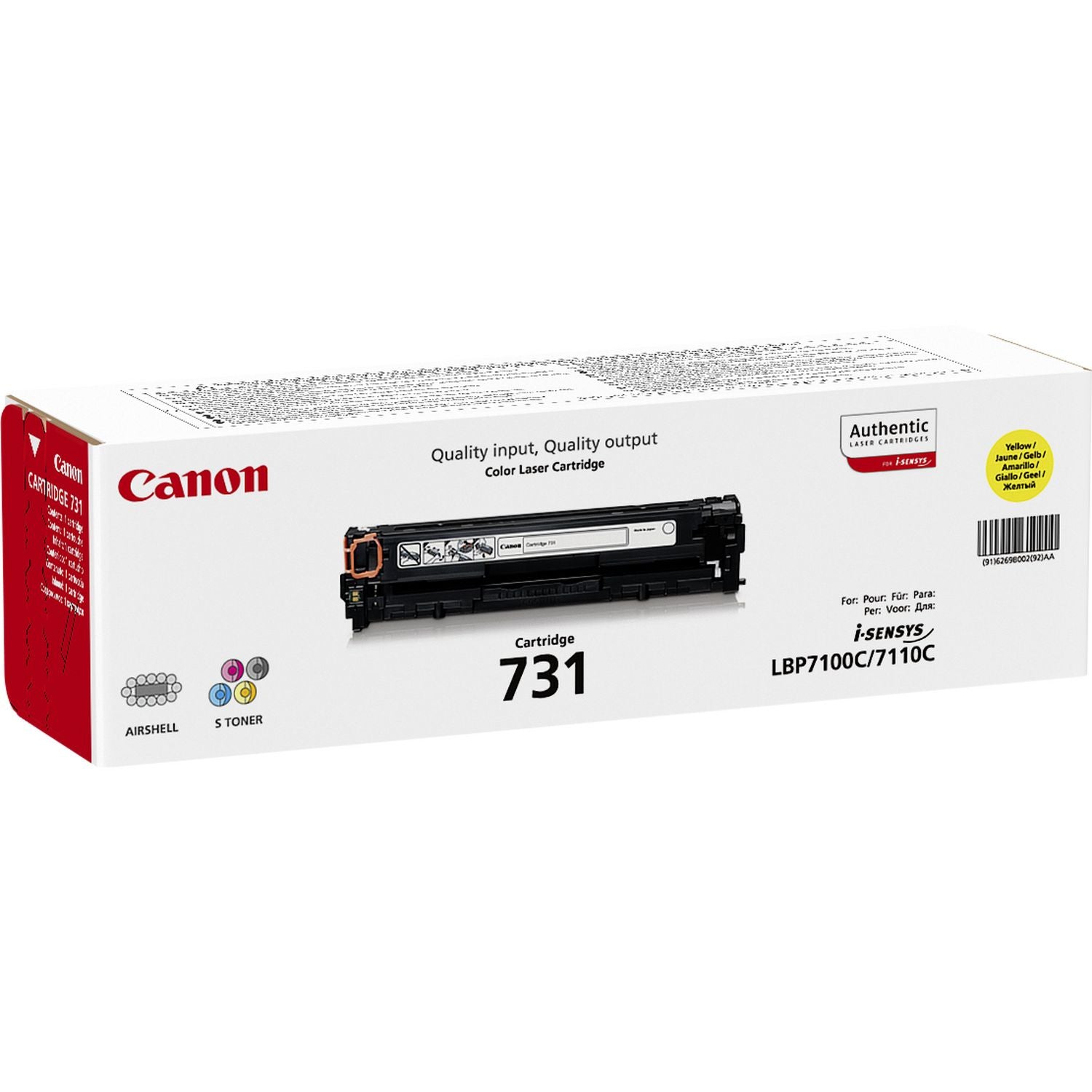 CANON Toner 731 yellow