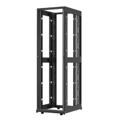 APC NETSHELTER AV 42U 600MM WIDE X 825MM DEEP ENCLOSURE 10-32 THREADED RAILS NO SIDES/ROOF/DOORS BLACK