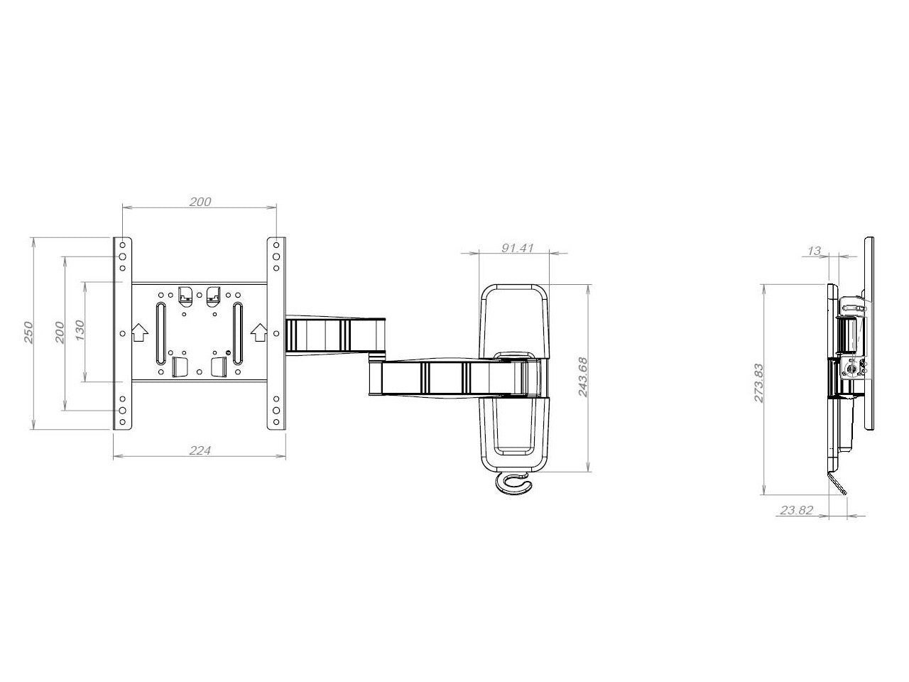 MB VESA FLEXARM TILT & TURN III SMALL