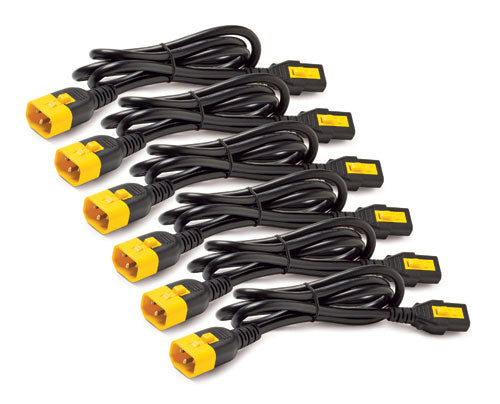 APC POWER CORD KIT (6 EA), LOCKING, C13 TO C14, 0.6M