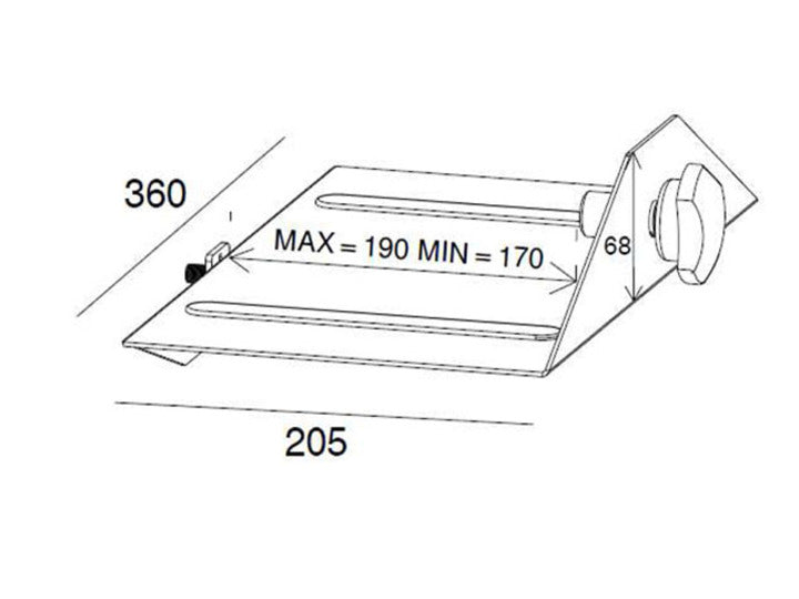 M PUBLIC DISPLAY STAND CPU HOLDER SILVER