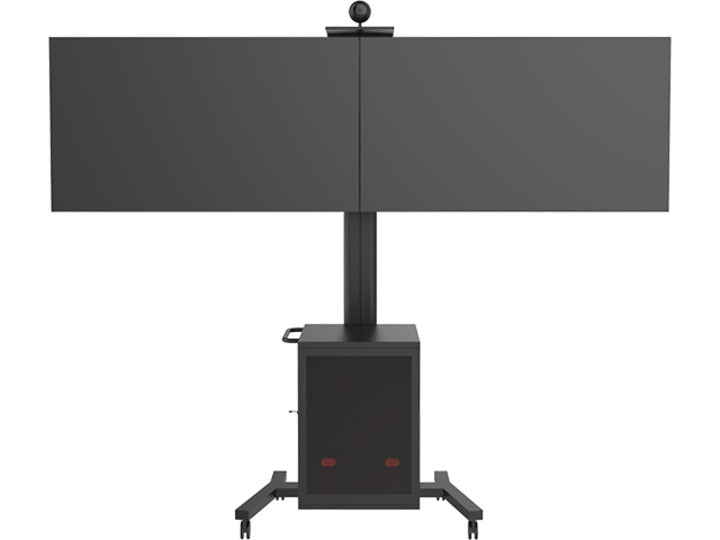 M PUBLIC DISPLAY STAND 180 DUAL MEDIABOX4 BLACK