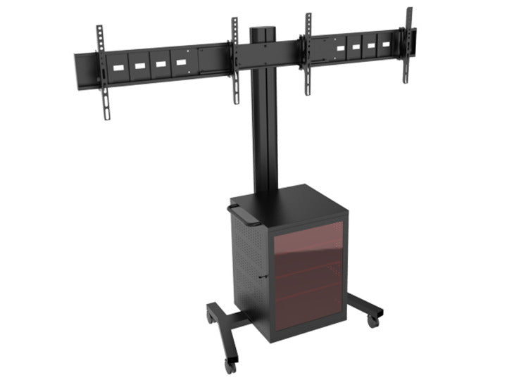 M PUBLIC DISPLAY STAND 180 DUAL MEDIABOX4 BLACK