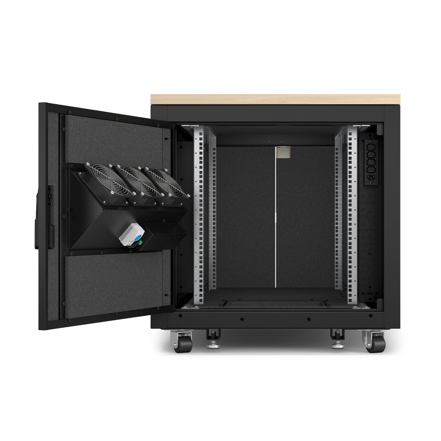 APC NETSHELTER CX 12U SECURE SOUNDPROOFED SERVER RACK ENCLOSURE