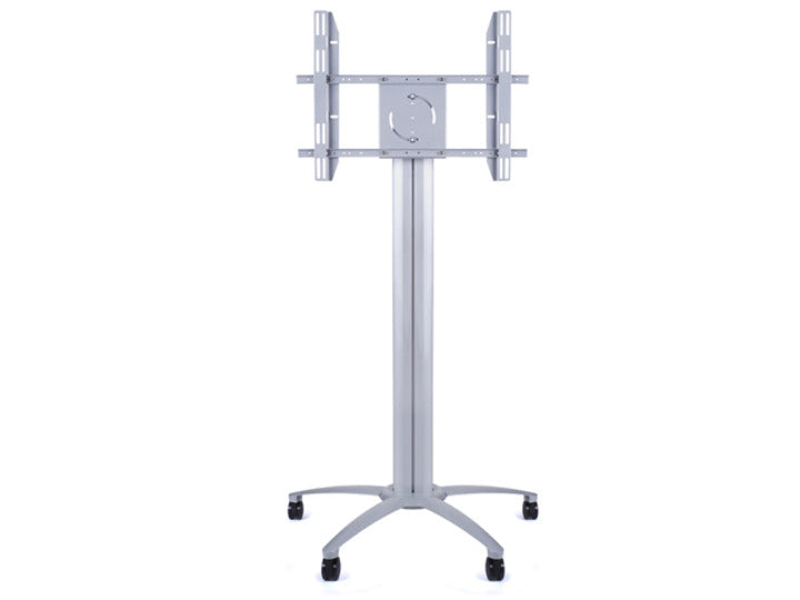 M PUBLIC DISPLAY STAND PILLAR 70 SILVER, INCL. 220V POWER RAIL