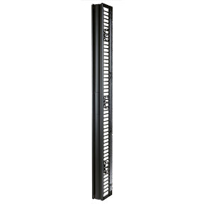 APC VALUELINE, VERTICAL CABLE MANAGER FOR 2 & 4 POST RACKS, 96"H X 6"W, SINGLE-SIDED WITH DOOR