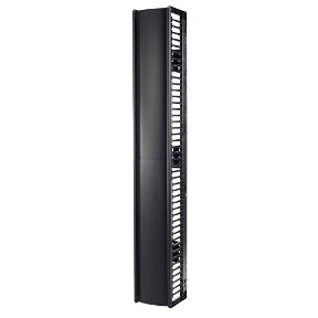 APC VALUELINE, VERTICAL CABLE MANAGER FOR 2 & 4 POST RACKS, 84"H X 12"W, SINGLE-SIDED WITH DOOR