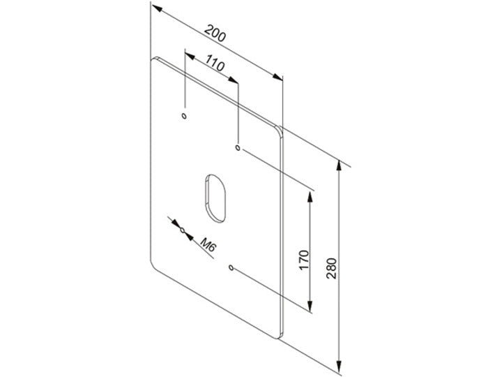 M PROJECTOR HOLDER ADAPTER PLATE MOTORIZED MOUNT HD/SD