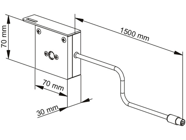 M EXTENDER CABLE 1,5M MOTORIZED MOUNT 80 KG HD