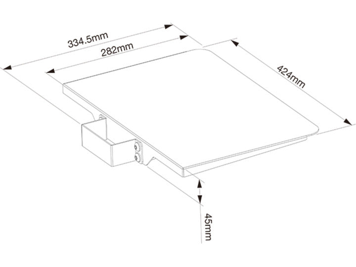 M TILT & ROLL CODEC SHELF