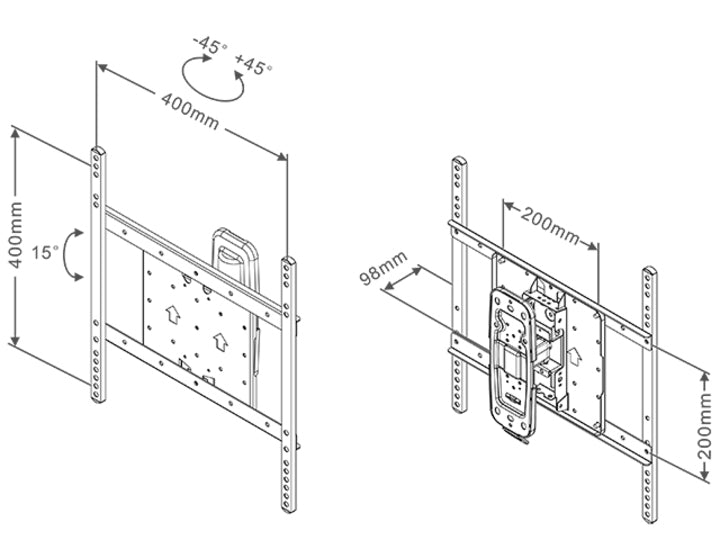 M VESA FLEXARM TILT & TURN I