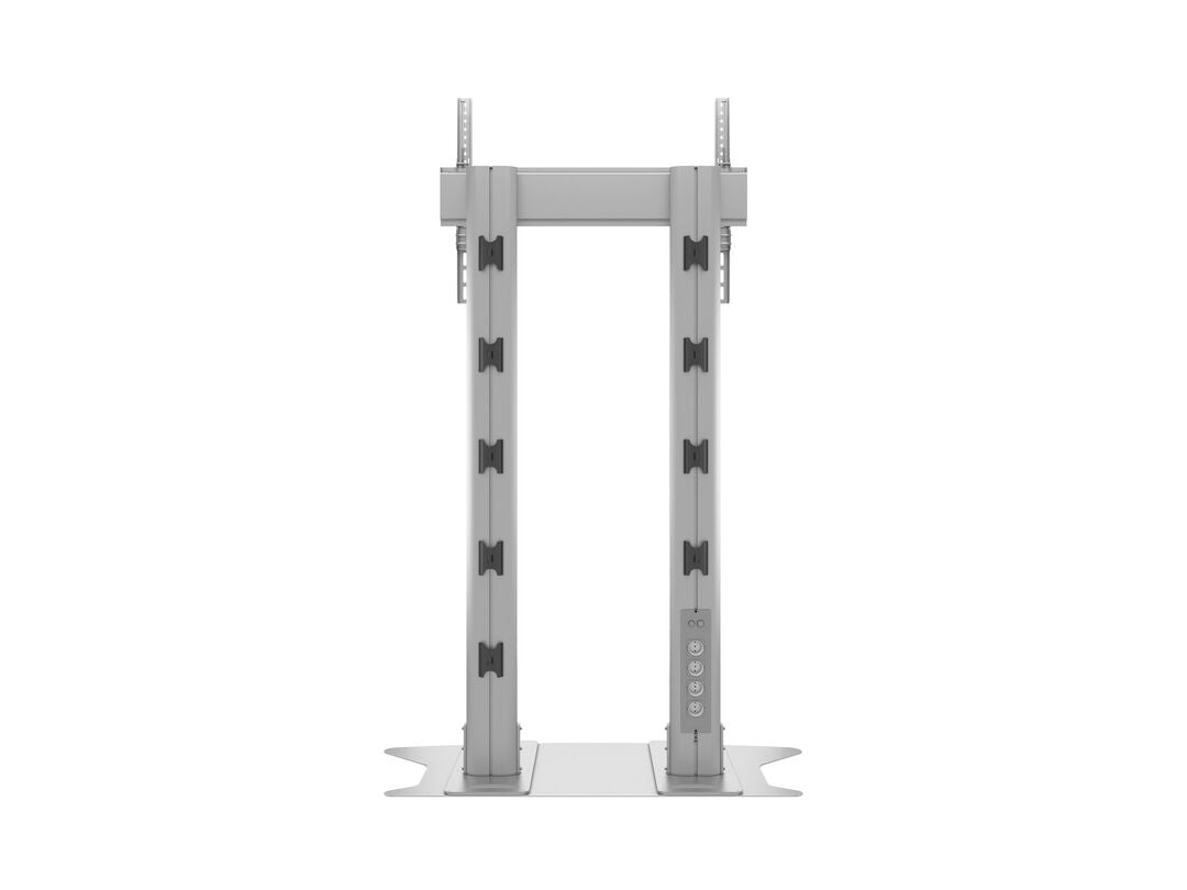 MB PUBLIC DISPLAY STAND 180 DUAL PILLAR FLOORBASE SILVER