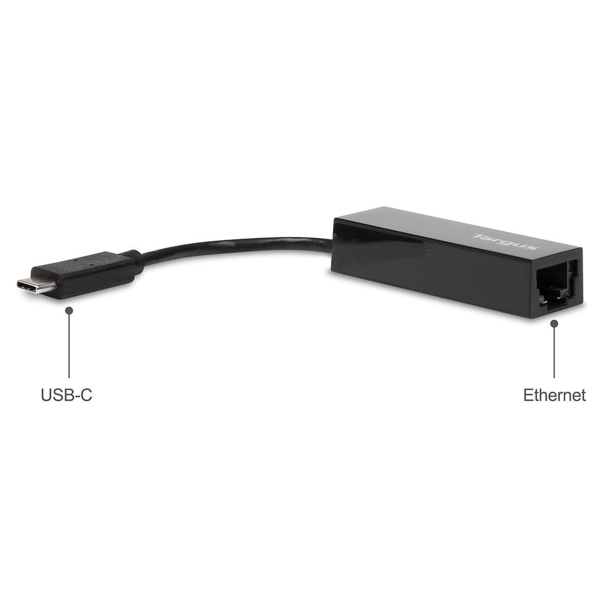 TARGUS USB-C TO GIGABIT ETHERNET ADAPTOR BLACK