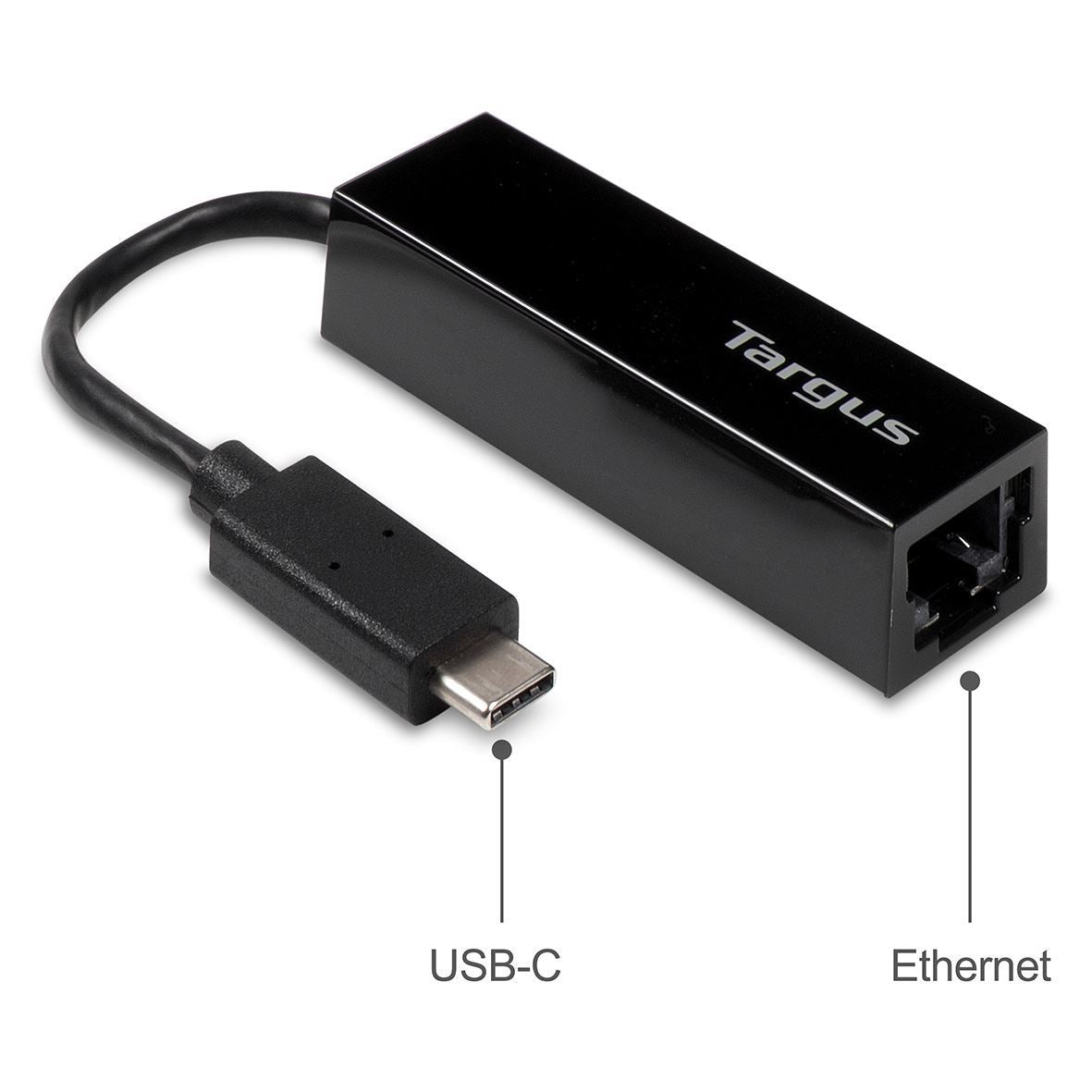 TARGUS USB-C TO GIGABIT ETHERNET ADAPTOR BLACK