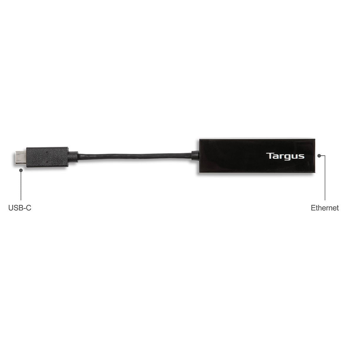 TARGUS USB-C TO GIGABIT ETHERNET ADAPTOR BLACK