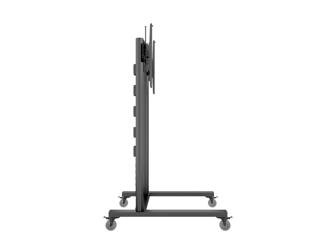 M PUBLIC DISPLAY STAND 180 DUAL PILLAR WHEELBASE BLACK