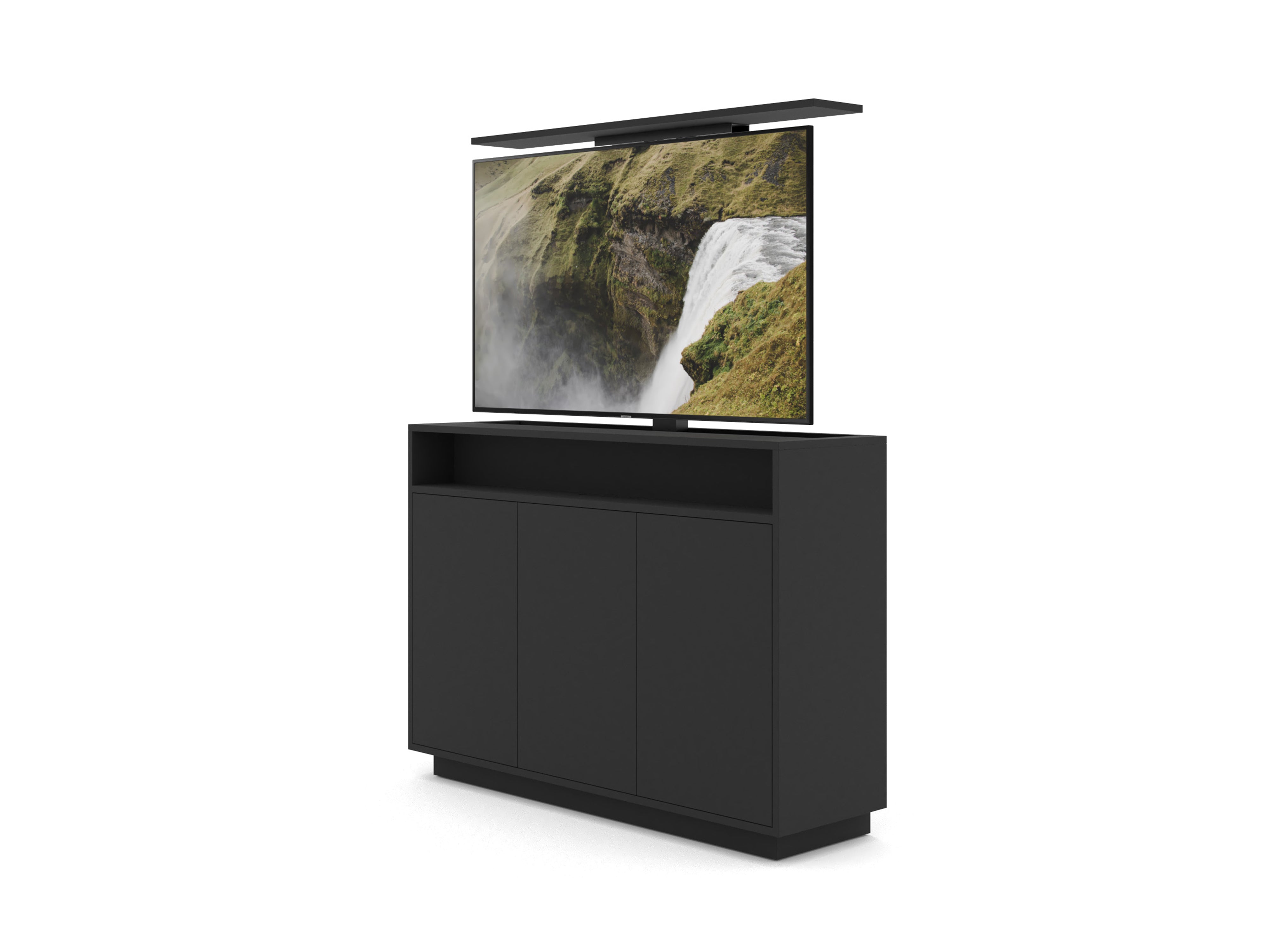 M AV-CABINET TV-LIFT 55" BLACK