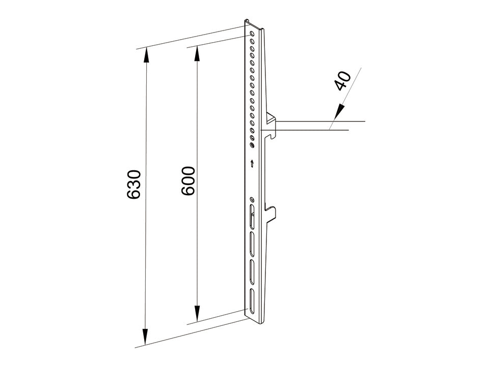 MB PRO SERIES - FIXED ARMS 600MM