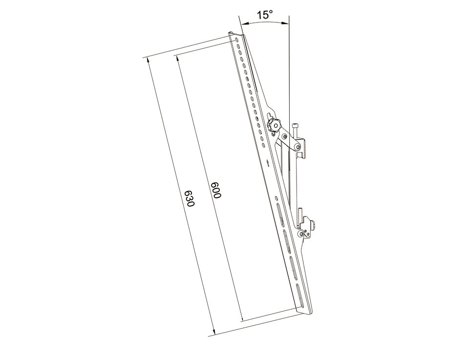 MB PRO SERIES - TILT ARMS 600MM