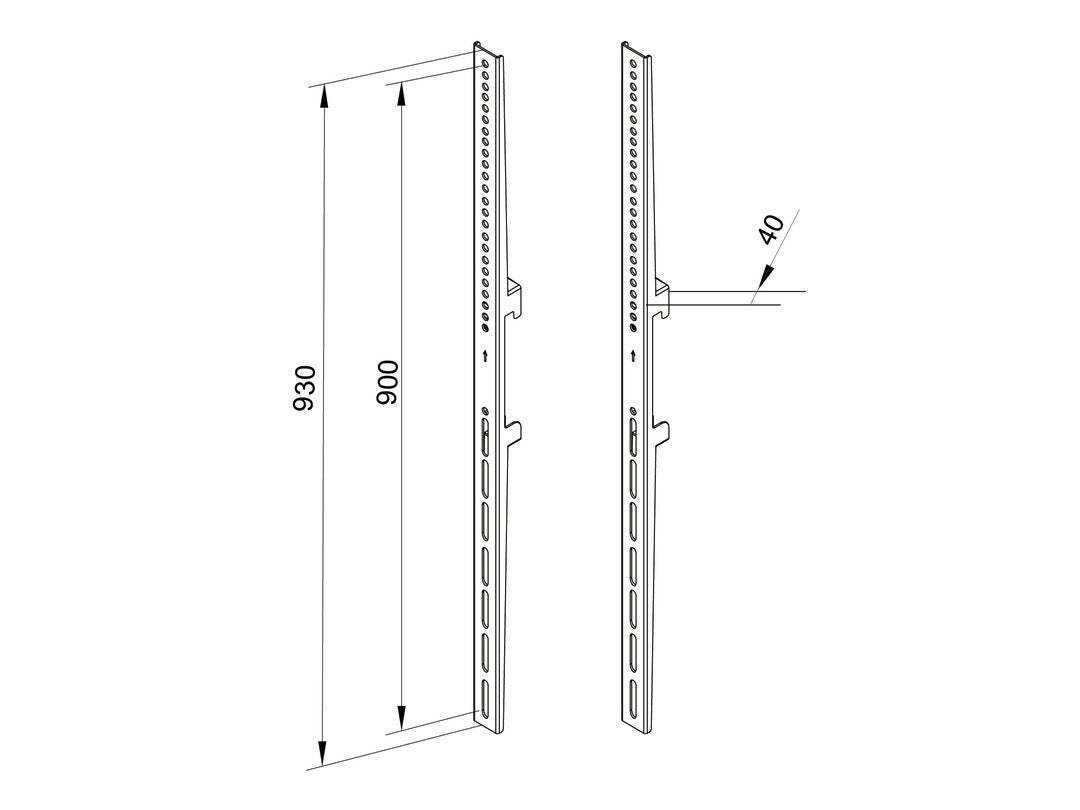 MB PRO SERIES - FIXED ARMS 900MM