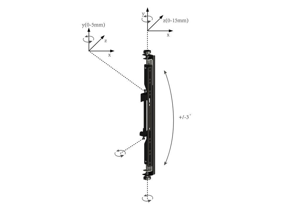 MB PRO SERIES - MICRO-ADJUSTABLE ARMS 400MM