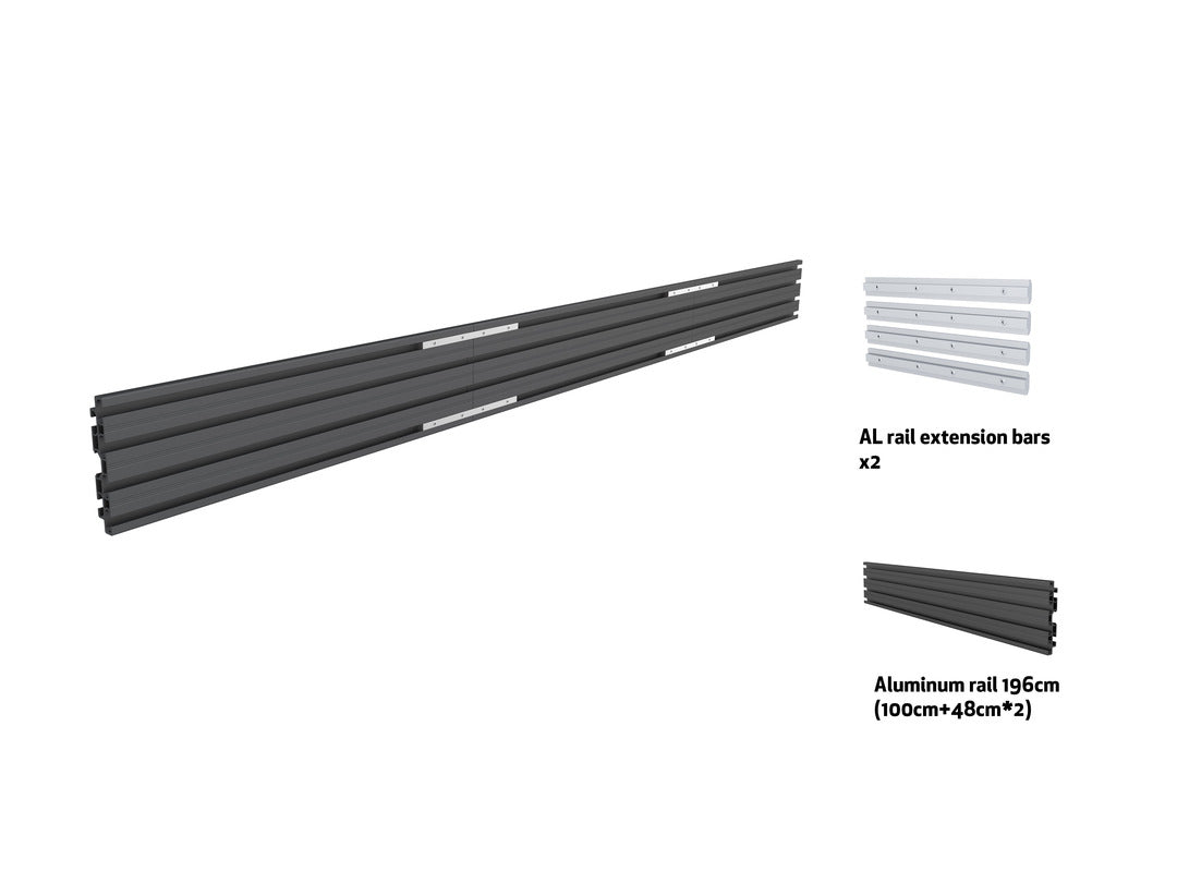 MB PRO SERIES - DUAL SCREEN RAIL BLACK