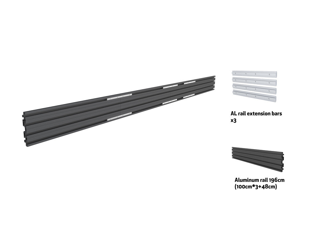 MB PRO SERIES - TRIPLE SCREEN RAIL BLACK