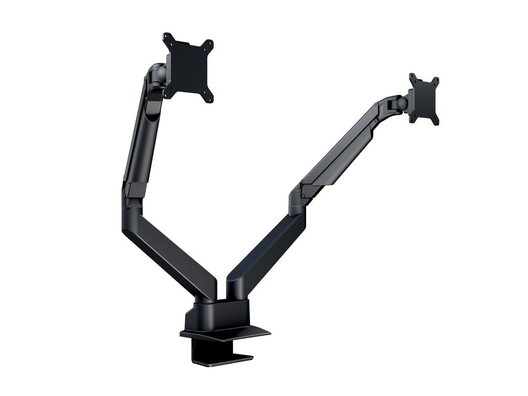 M VESA GAS LIFT ARM DUAL SIDE BY SIDE HD BLACK