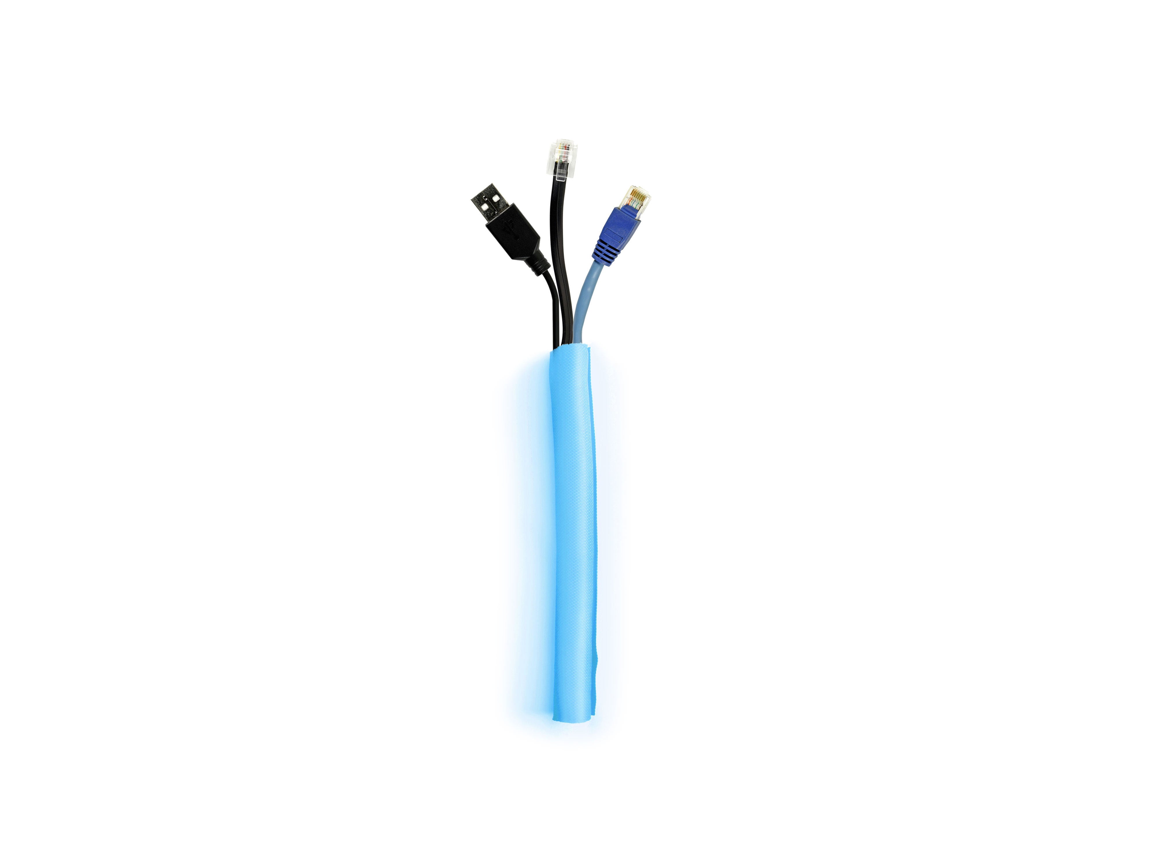 M UNIVERSAL CABLE SOCK SELF WRAPPING 19MM BLUE 25M