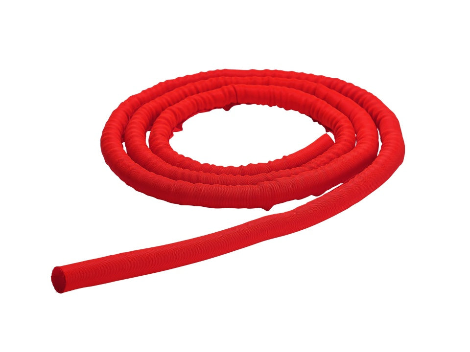 M UNIVERSAL CABLE SOCK SELF WRAPPING 19MM RED 25M