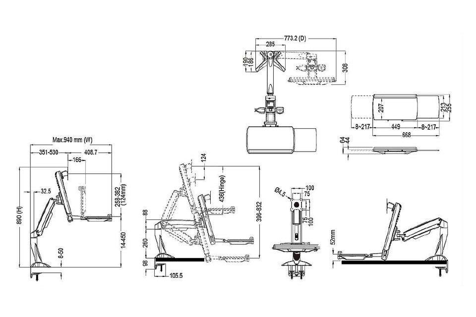 M FLEX DESK WORKSTATION