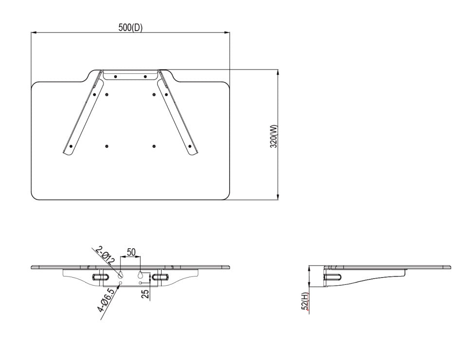 M COMPUTER SHELF MOTORIZED TOUCH TILT & TABLE 120 KG MAX