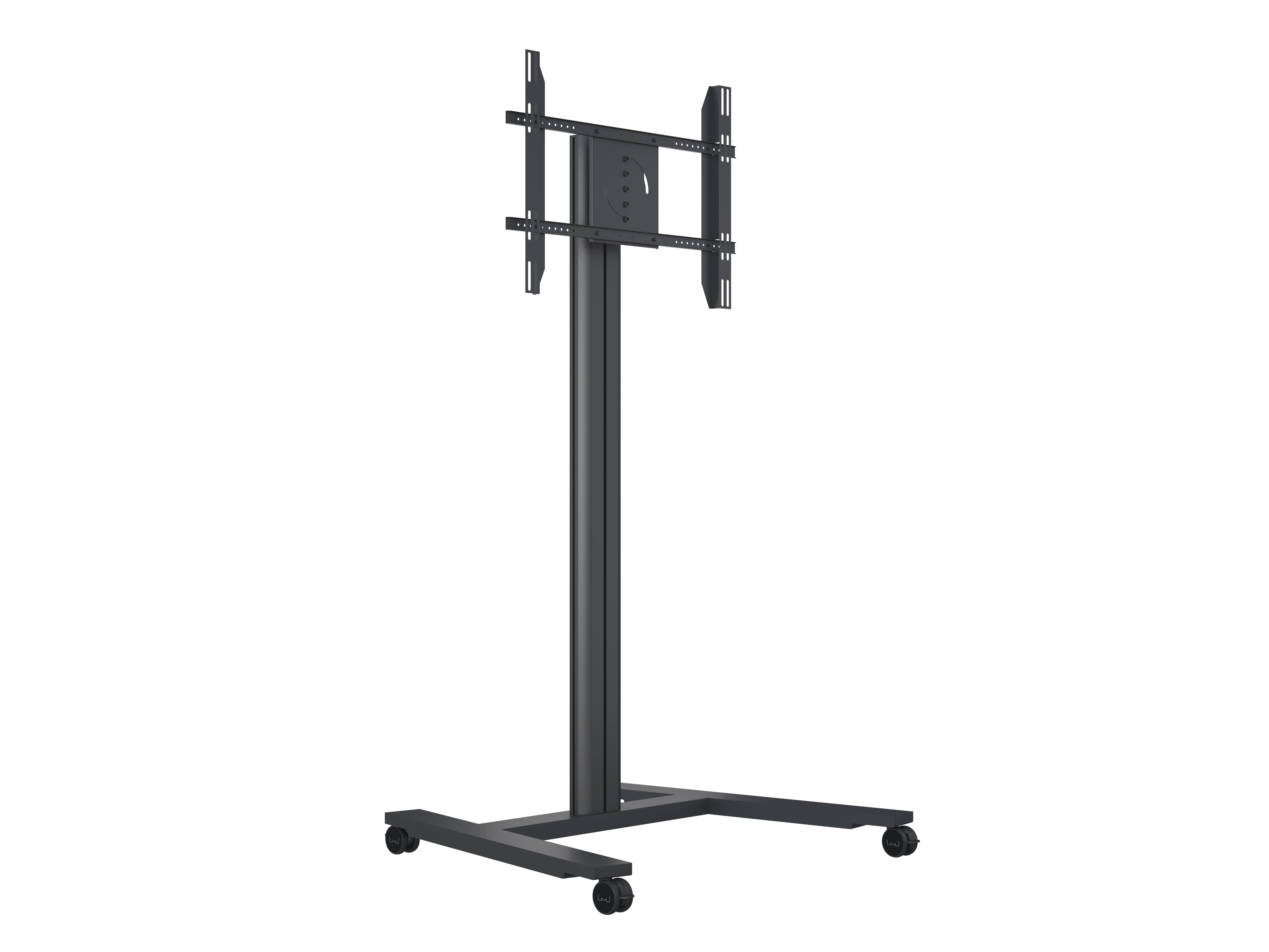 M PUBLIC DISPLAY STAND 180 HD SINGLE BLACK, WHEELS