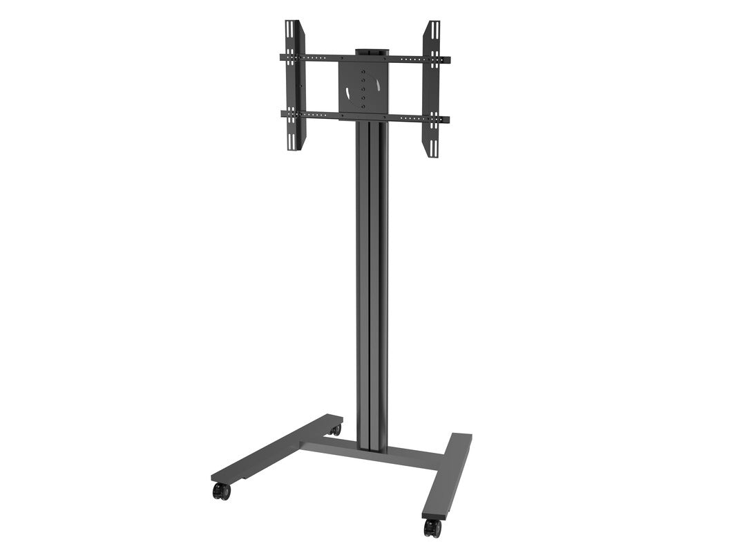 M PUBLIC DISPLAY STAND 180 HD SINGLE BLACK, WHEELS