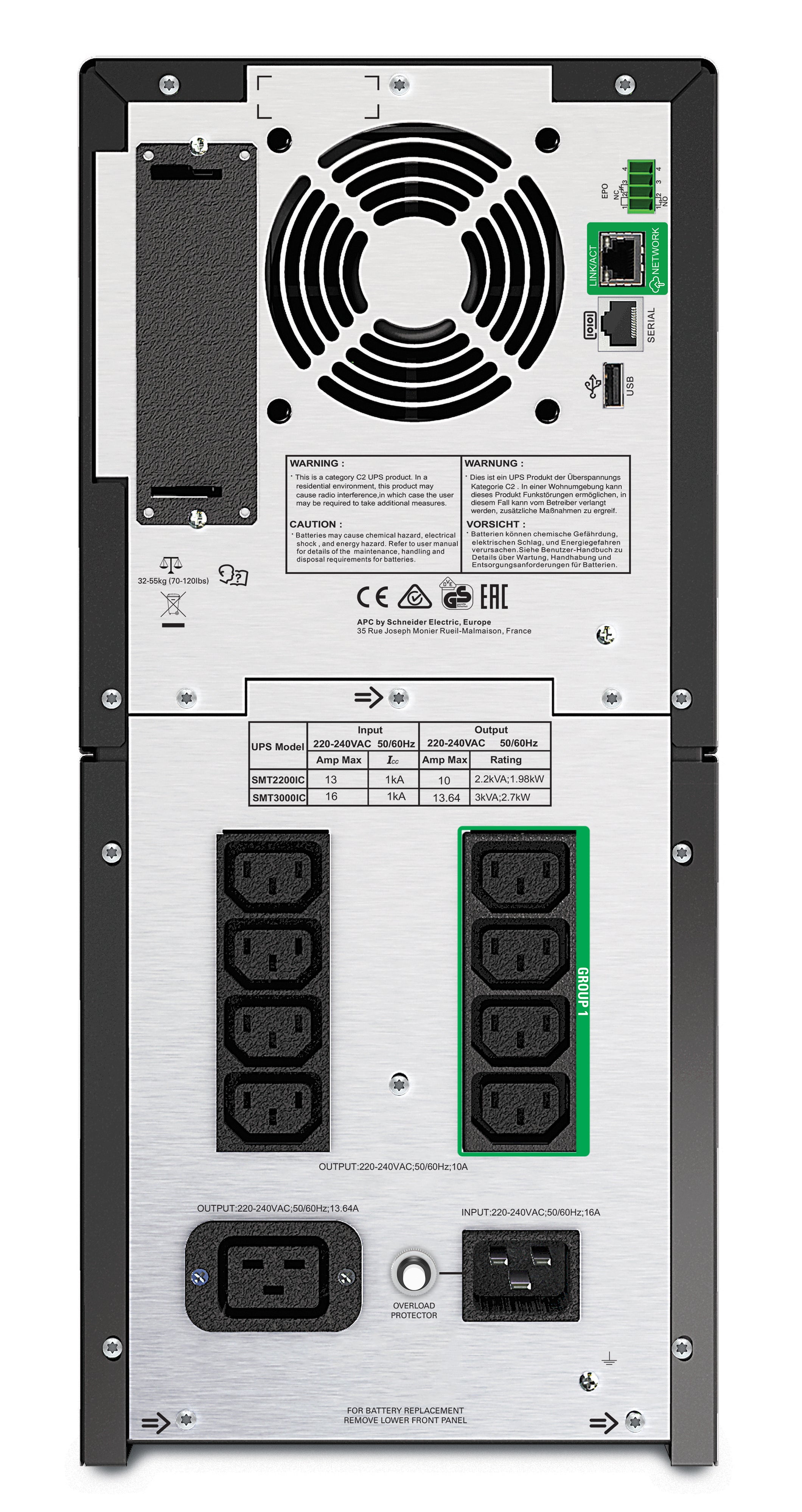 APC SMART-UPS 2200VA LCD 230V WITH SMARTCONNECT