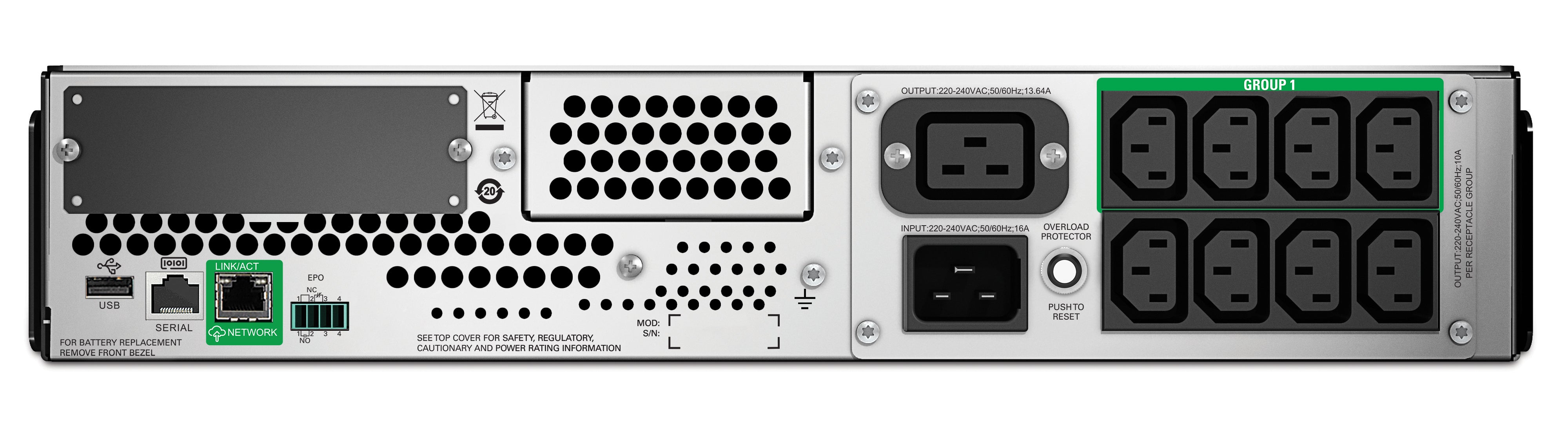 APC SmartConnect UPS SMT 2200 VA Rack