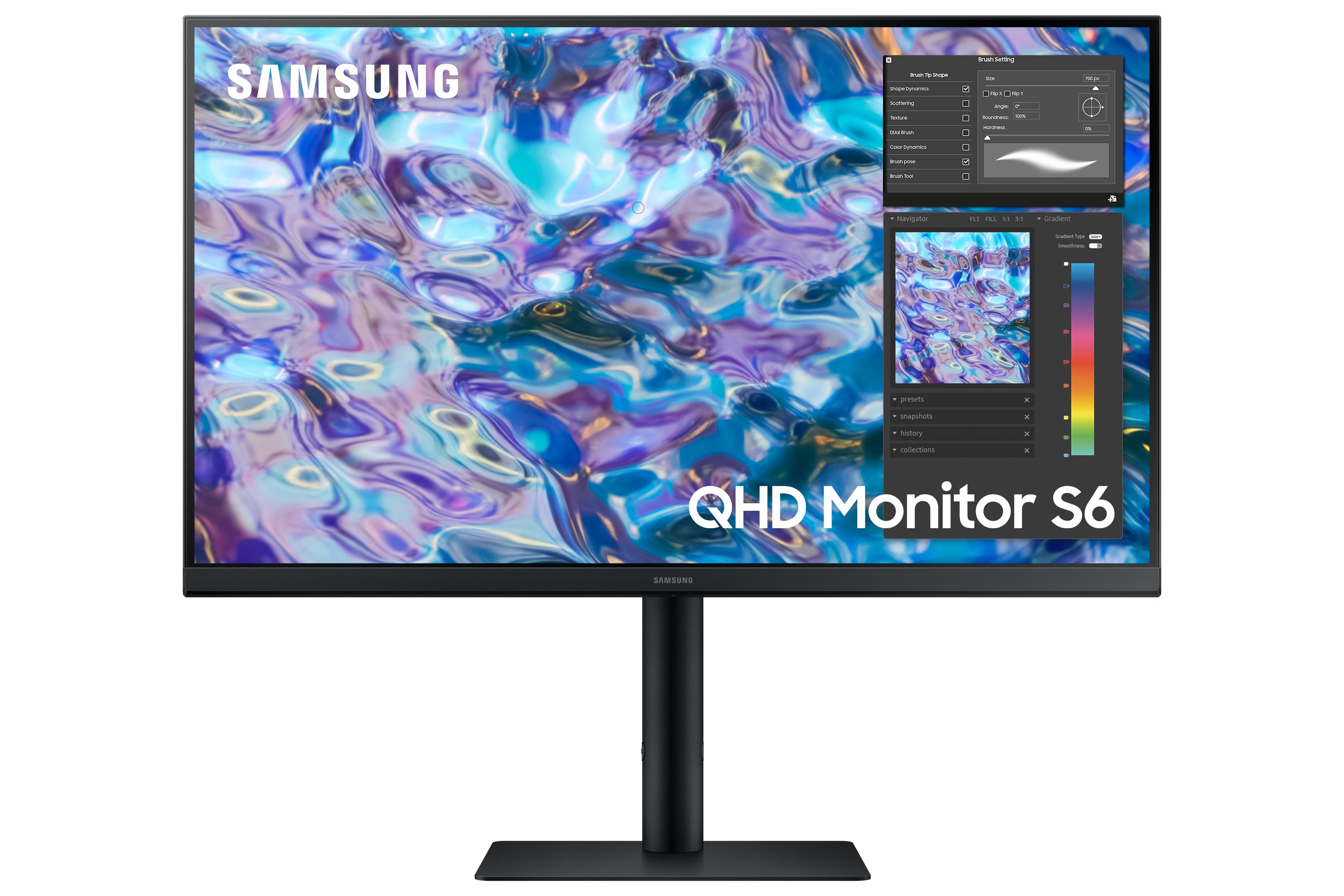 SAMSUNG S27B610 27" 16:9 QHD 2560X1440 IPS, 5MS, 75HZ, 2XHDMI/DP, AMD FREESYNC