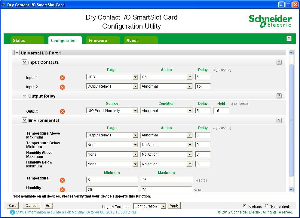 APC DRY CONTACT I/O SMARTSLOT CARD