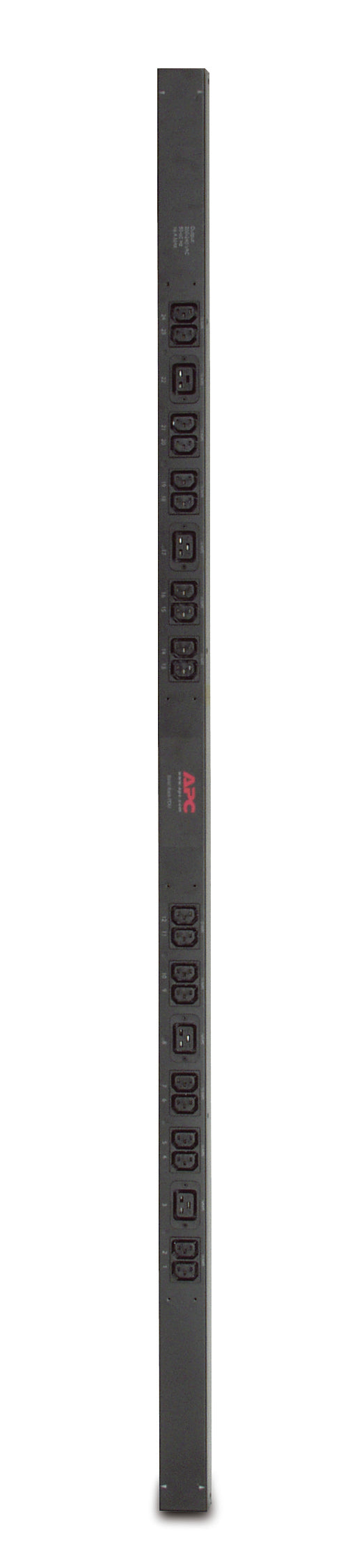 APC RACK PDU,BASIC,ZEROU,16A,230V,(20)C13 & (4)C19, IEC309, 10 FT CORD